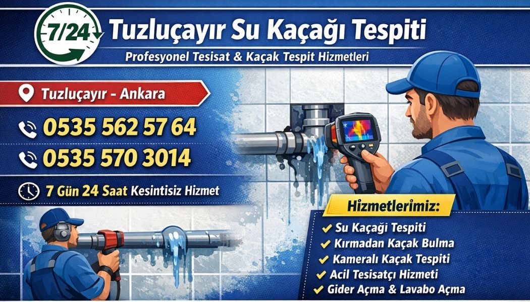 tuzluçayır su kaçağı tespiti